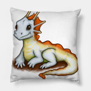 Cute Bearded Dragon Drawing Pillow