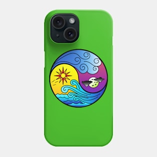 Ocean day and night Phone Case