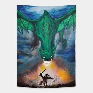 Dragon battle Tapestry