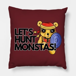 Let's Hunt Monsters - Tristan the Teddy Bear Pillow