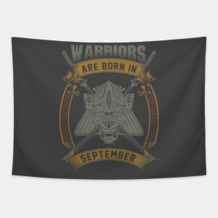 Warriors Are Born In September Tapestry