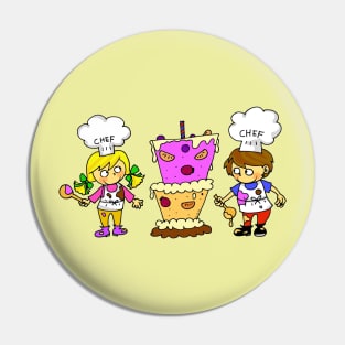 cute bakery chefs Pin