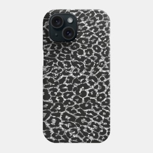 Silver Leopard Phone Case