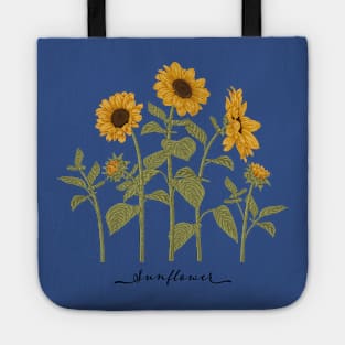 Sunflowers Hand Drawn Tote