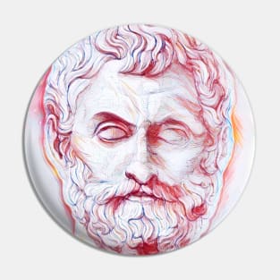 Thales of Miletus Portrait | Thales of Miletus Artwork | Line art Pin