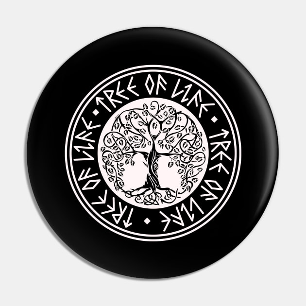 Celtic Tree Of Life Nordic Viking Pin by wbdesignz