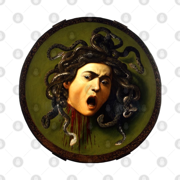 Medusa Head by Caravaggio Painting Carvaggio, museum, Meduza, Carvagio by vlada123