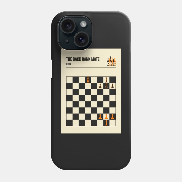 The Back Rank Mate Chess Checkmate Vintage Book Cover Poster Phone Case by jornvanhezik