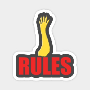 Paw Rules Magnet