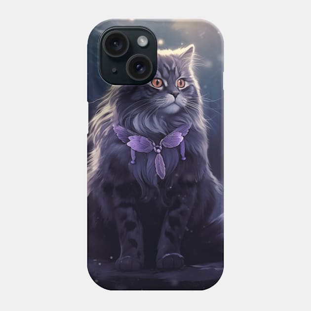 Arctic Siberian Cat Phone Case by Enchanted Reverie