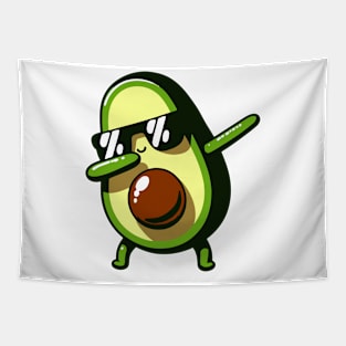 Dabbing Avocado Funny Vegan Tapestry