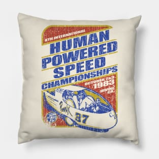 Human Powered Speed Championships 1983 Pillow
