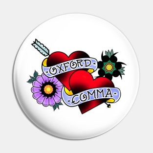 Oxford Comma Love Pin