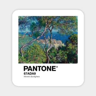 PANTONE MONET - Bordighera (1884) by Claude Monet Landscape Magnet