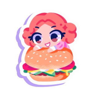 Haru Okumura burger T-Shirt