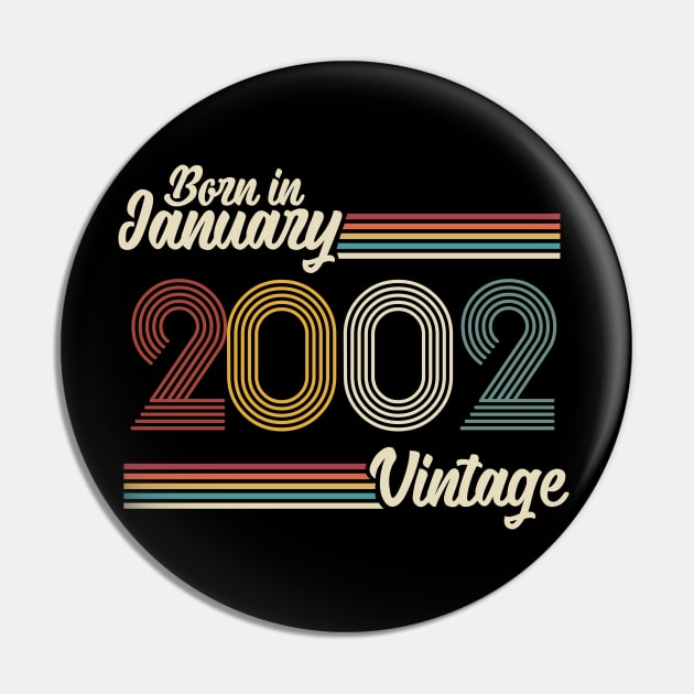 Vintage Born in January 2002 Pin by Jokowow