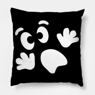 Spooky Ghost Face Funny Halloween Costume T-Shirt Pillow