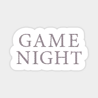 Pink leopard game night Magnet