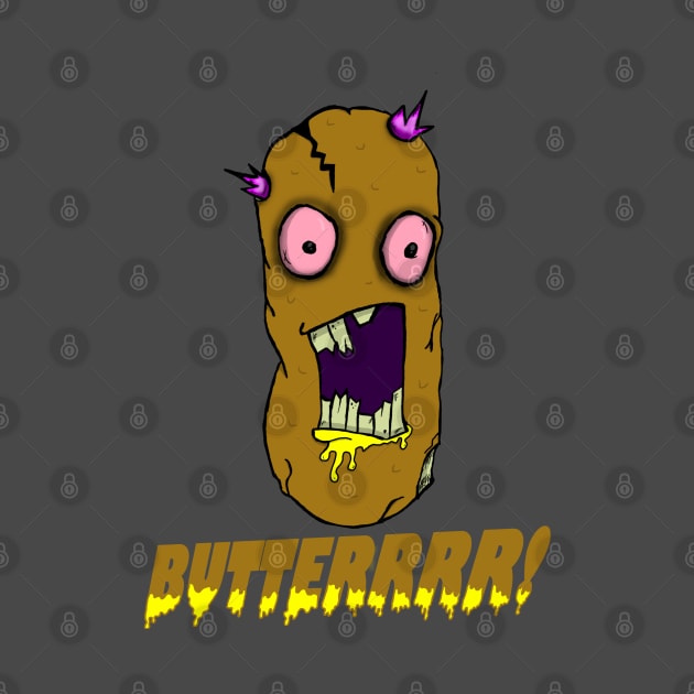 Zombie Potato Butter Scream by JonnyVsTees