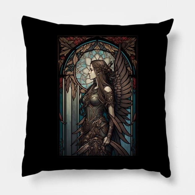 Ethereal Valkyrie Pillow by MaxDeSanje 