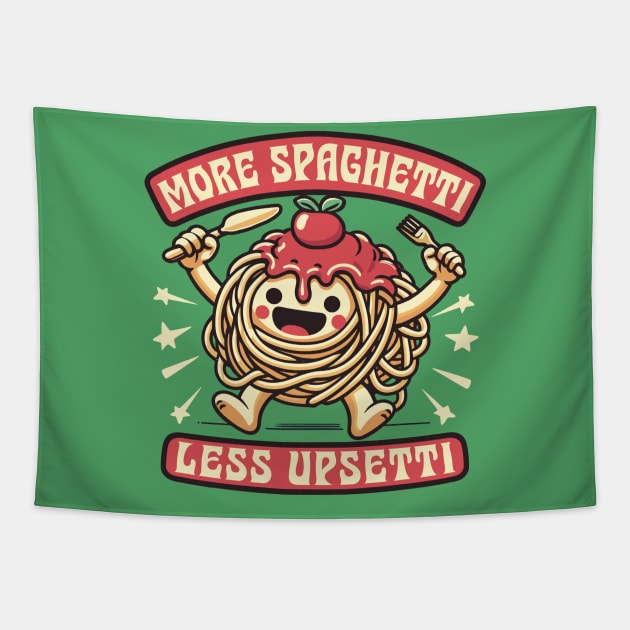 More Spaghetti - Less Upsetti Tapestry by DankFutura