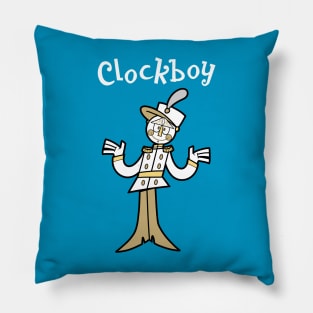 Clockboy (UPA Revival w Text) Pillow