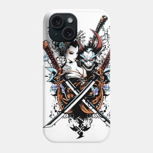 Geishas and Bushido, Eastern Culture Graphic T-shirt 03 Phone Case