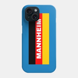 Mannheim City in German Flag Phone Case