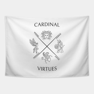 Stoic Cardinal Virtues Tapestry