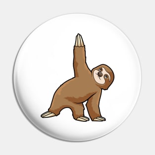 Sloth at Yoga Stretching exercises Legs Pin