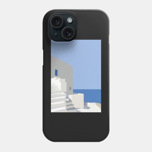 Greek House Minimalist Illustration Phone Case