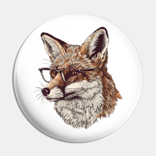 The Foxy Scholar Pin