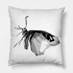 Butterfly grayscale Pillow