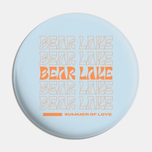 Bear Lake Utah Summer of Love Retro Vibe Pin