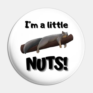 Squirrel I'm A Little Nuts Pin