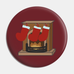 Christmas fireplace Pin