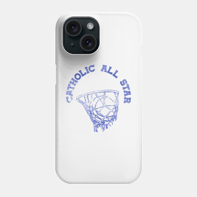 Vintage Catholic All Star Basketball Practice Tee Phone Case by darklordpug