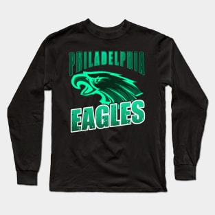 Philadelphia Eagles Pigskin Long Sleeve Tee  Retro Eagles Long Sleeve T- Shirt – HOMAGE