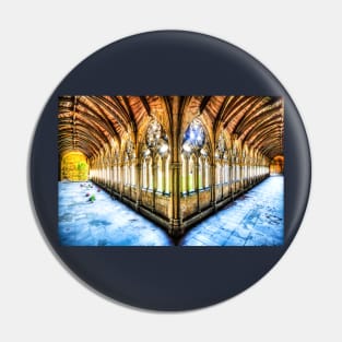 Lincoln Cathedral Cloisters In Colour Pin