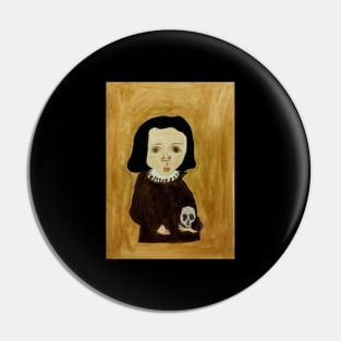 funny cute weird medieval kid painting Pin