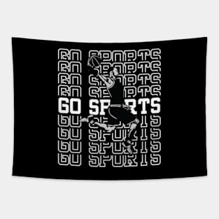 Go Sports basketball Tapestry