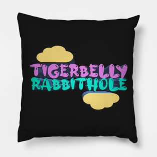 Tigerbelly Rabbithole - Tigerbelly Podcast Fan Art Pillow