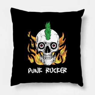 Punk Rocker | White Letter Pillow