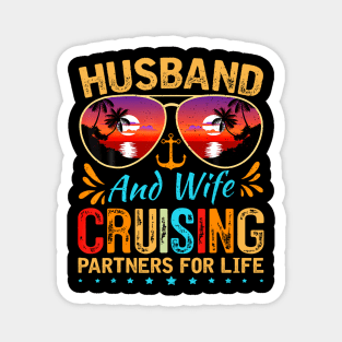 Husband Wife Cruising 2024 Cruise Vacation Couples Trip Magnet