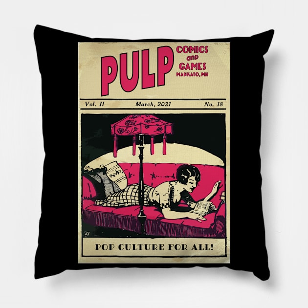 Pulp Reader Pillow by PULP Comics and Games