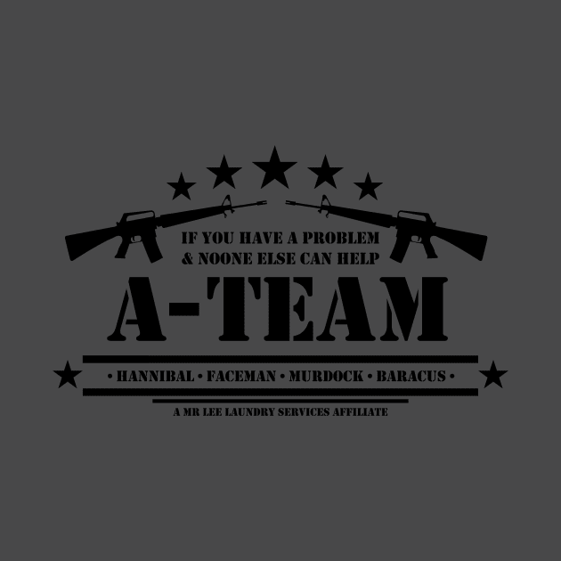 A-Team Crest (black) by Mansemat