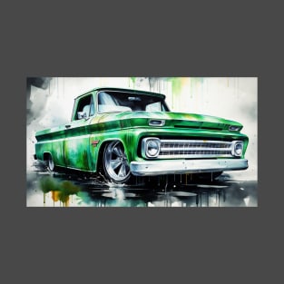 Green water color C-10 pickup T-Shirt