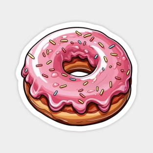 pink donut Magnet