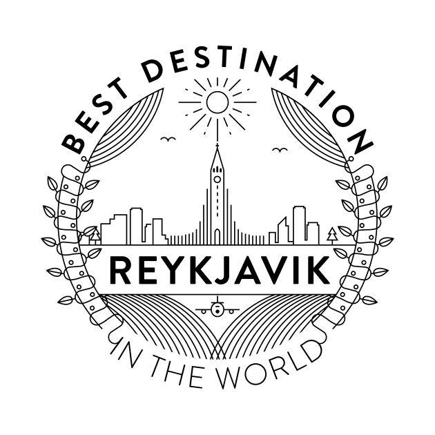 Reykjavik Minimal Badge Design by kursatunsal