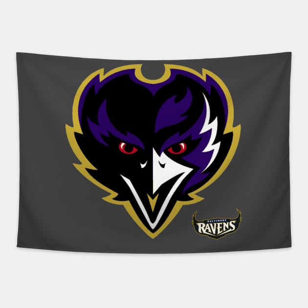 BALTIMORE RAVENS Tapestry by SHOW YOUR LOVE